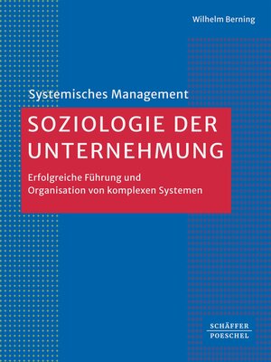 cover image of Soziologie der Unternehmung